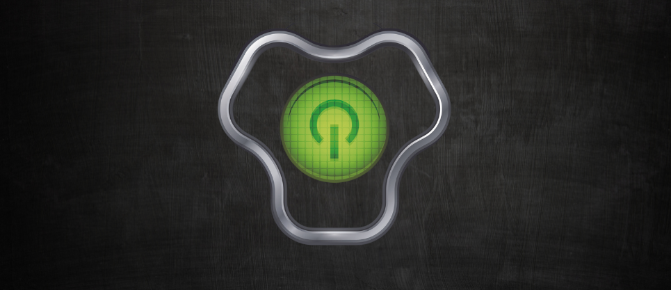 Obraz tła - zielony przycisk